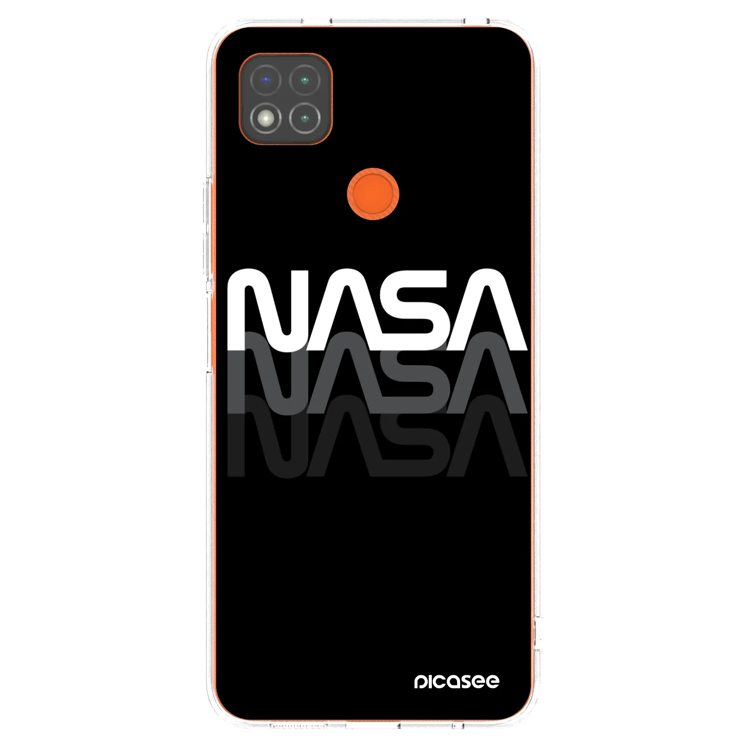 Picasee silikónový prehľadný obal pre Xiaomi Redmi 9C - NASA Triple