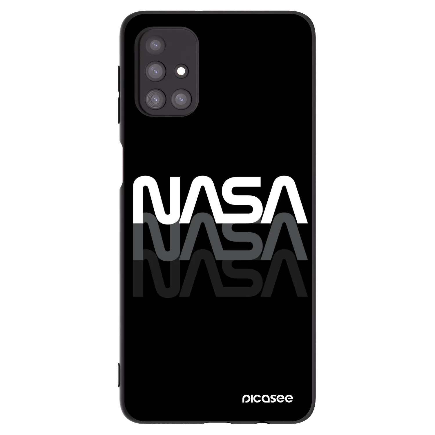 Picasee silikónový čierny obal pre Samsung Galaxy M31s - NASA Triple