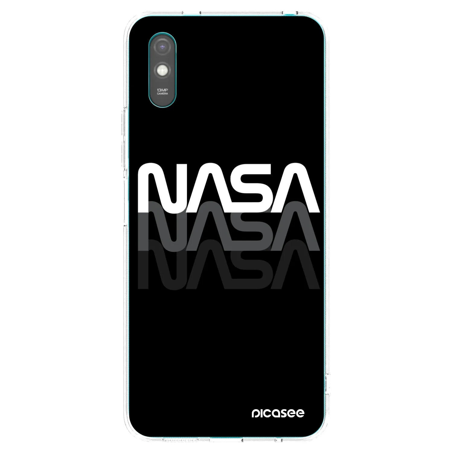 Picasee silikónový prehľadný obal pre Xiaomi Redmi 9A - NASA Triple
