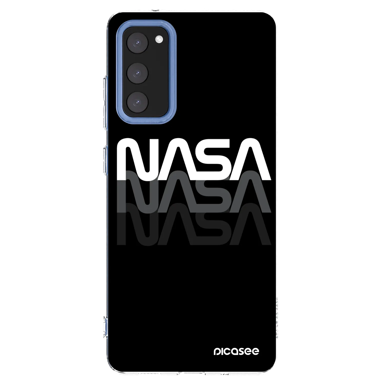 Picasee silikónový prehľadný obal pre Samsung Galaxy S20 FE - NASA Triple