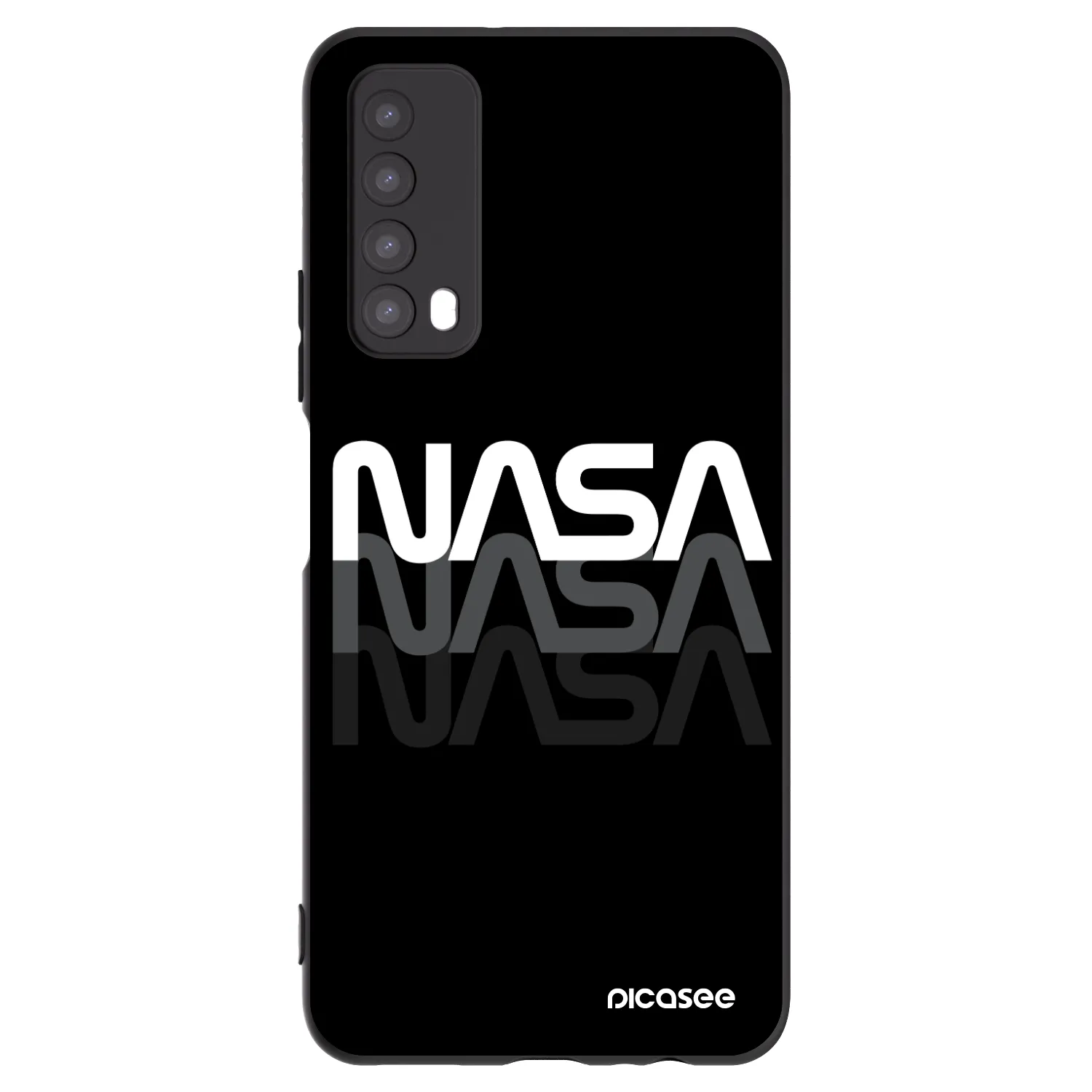 Picasee silikónový čierny obal pre Huawei P Smart 2021 - NASA Triple