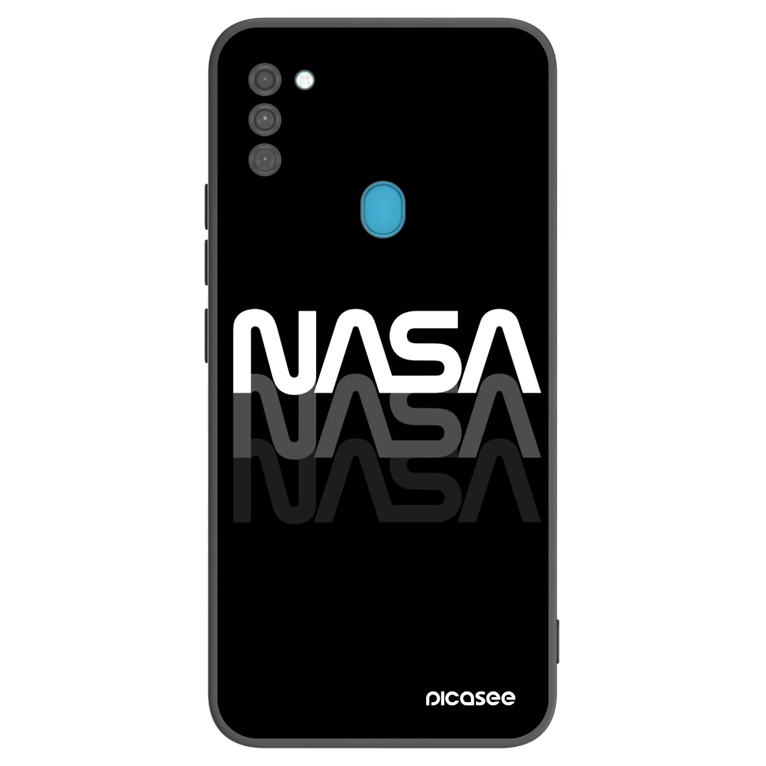 Picasee silikónový čierny obal pre Samsung Galaxy M11 - NASA Triple