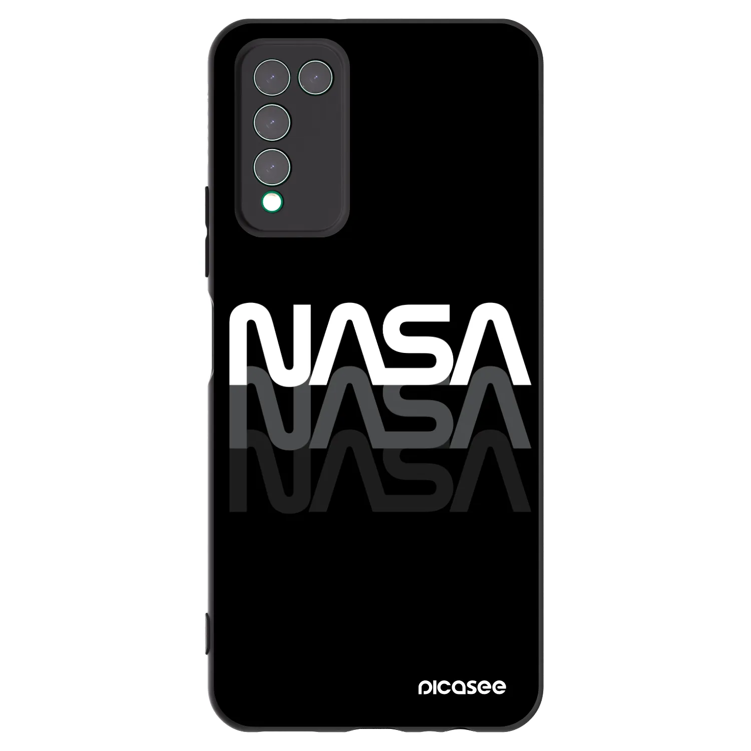 Picasee silikónový čierny obal pre Honor 10X Lite - NASA Triple