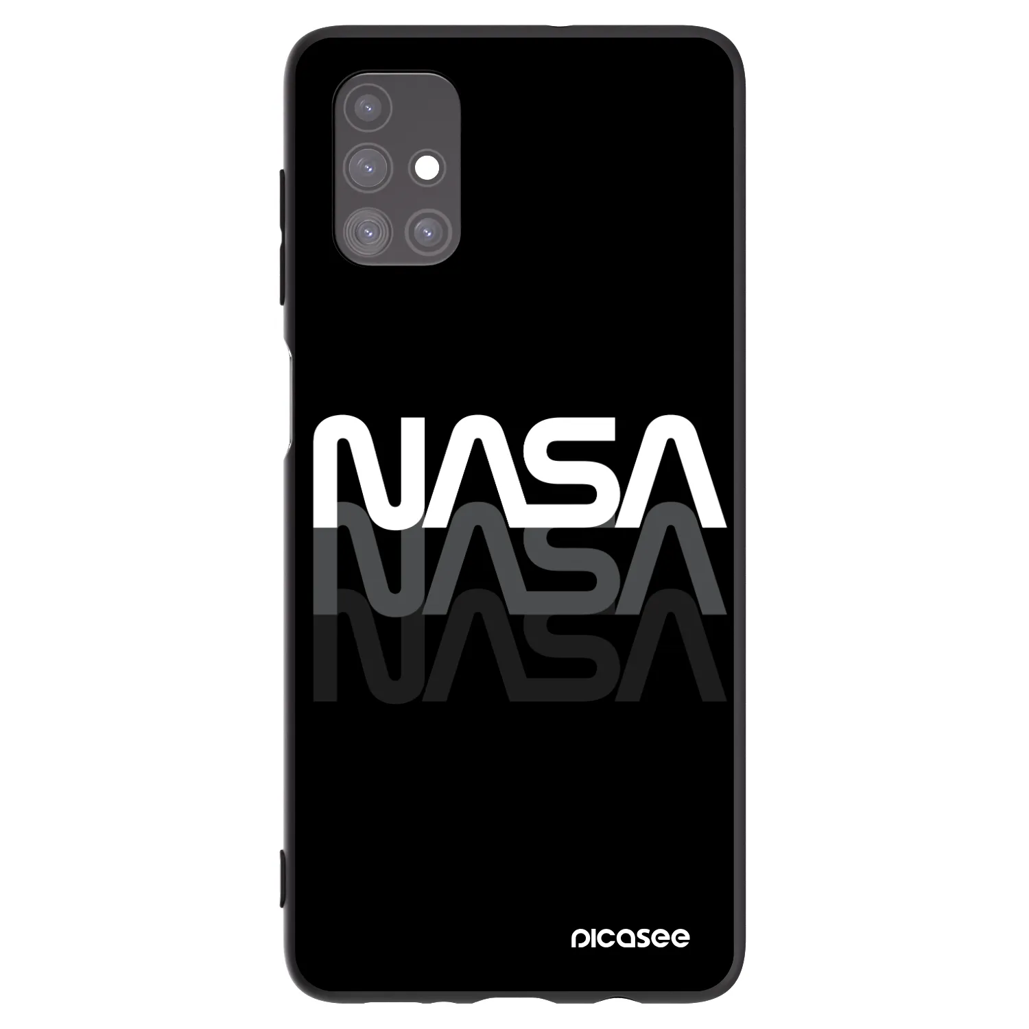 Picasee silikónový čierny obal pre Samsung Galaxy M51 M515F - NASA Triple