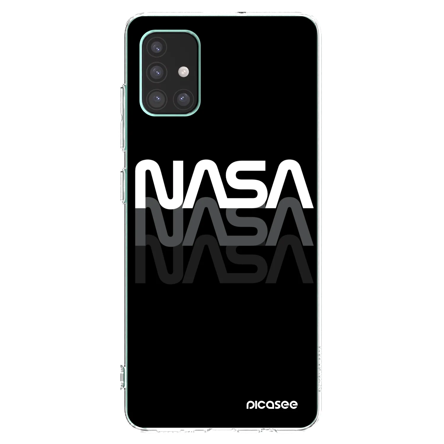 Picasee silikónový prehľadný obal pre Samsung Galaxy M51 M515F - NASA Triple