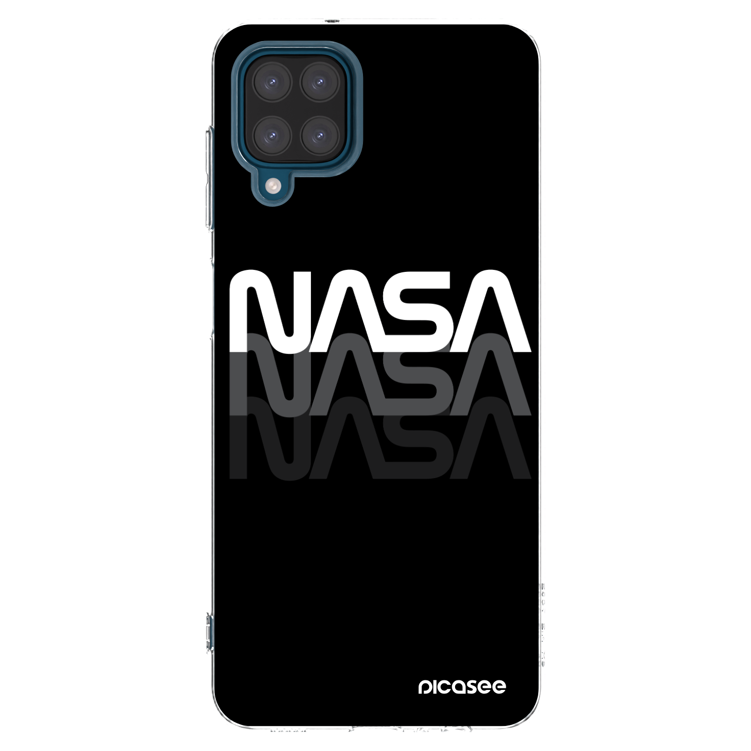 Picasee silikónový prehľadný obal pre Samsung Galaxy A12 A125F - NASA Triple