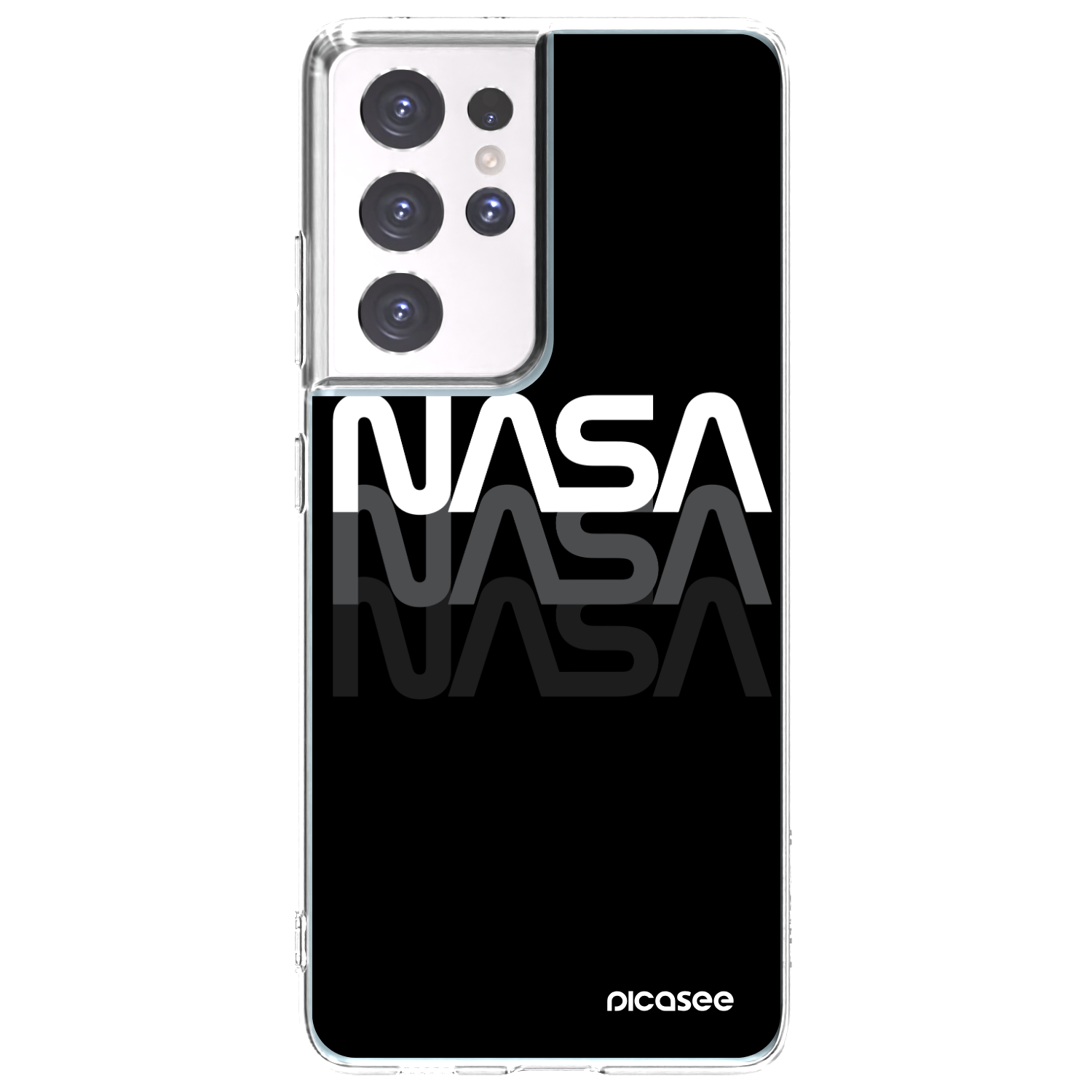 Picasee silikónový prehľadný obal pre Samsung Galaxy S21 Ultra 5G G998B - NASA Triple