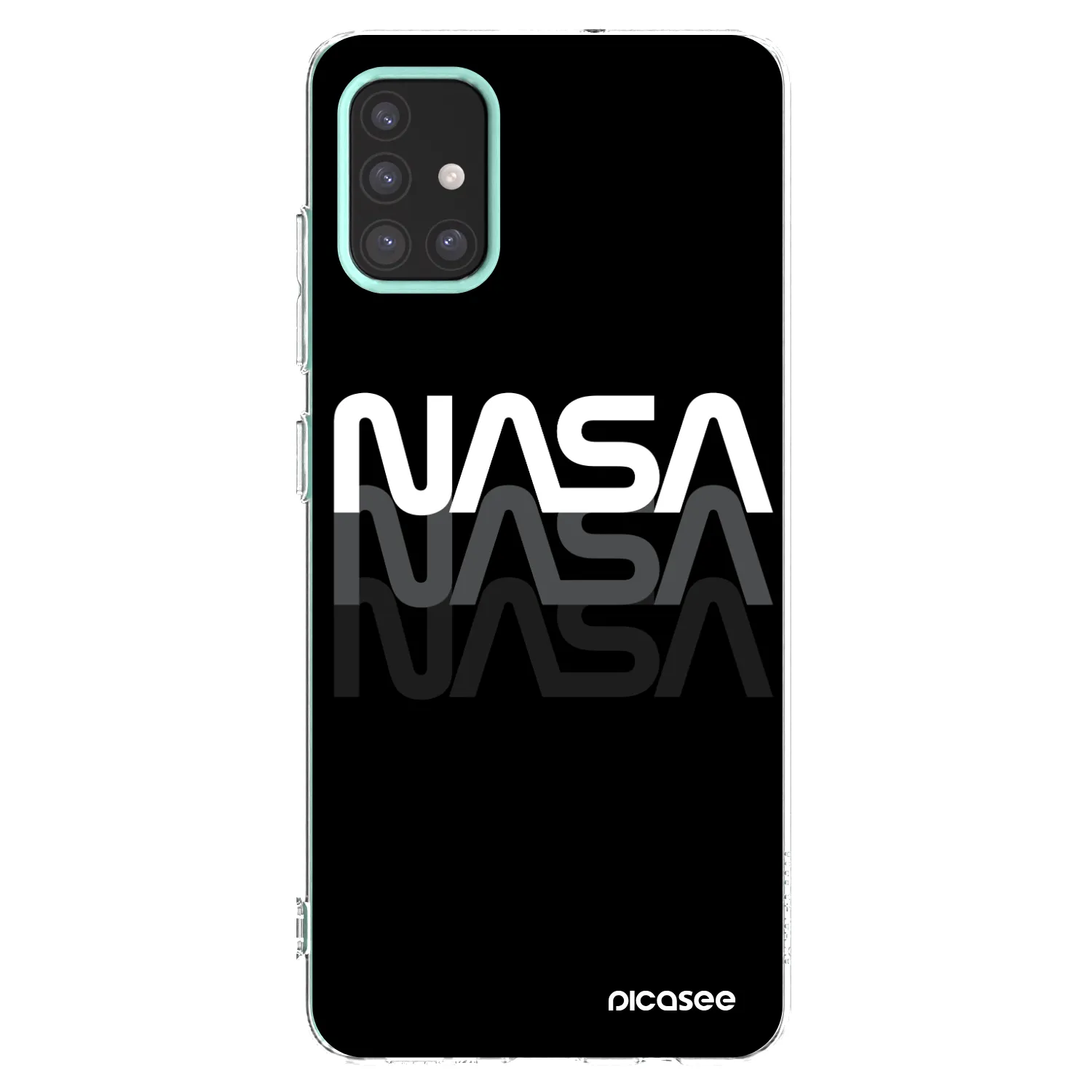 Picasee silikónový prehľadný obal pre Samsung Galaxy M31s - NASA Triple