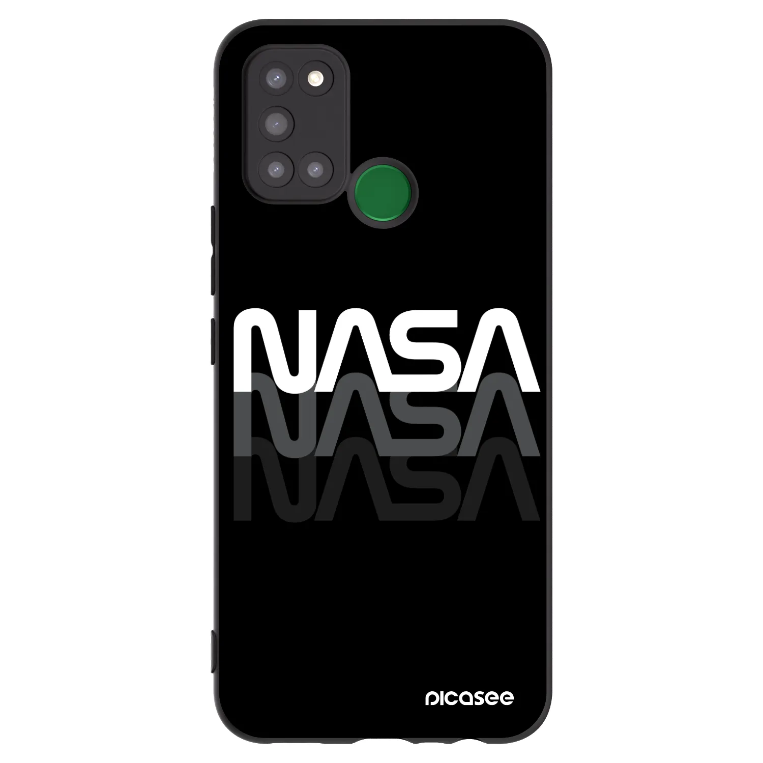 Picasee silikónový čierny obal pre Realme 7i - NASA Triple