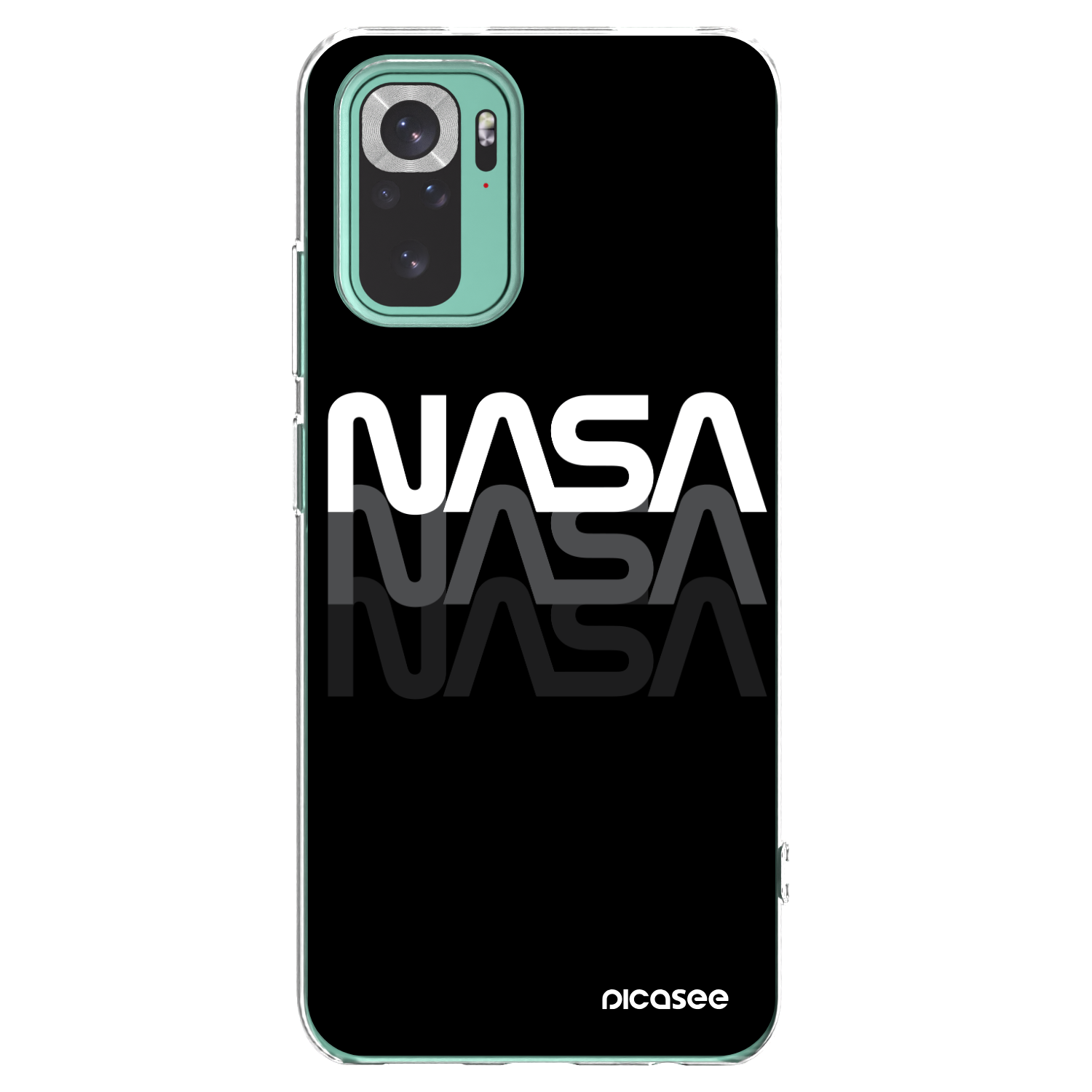 Picasee silikónový prehľadný obal pre Xiaomi Redmi Note 10 Pro - NASA Triple