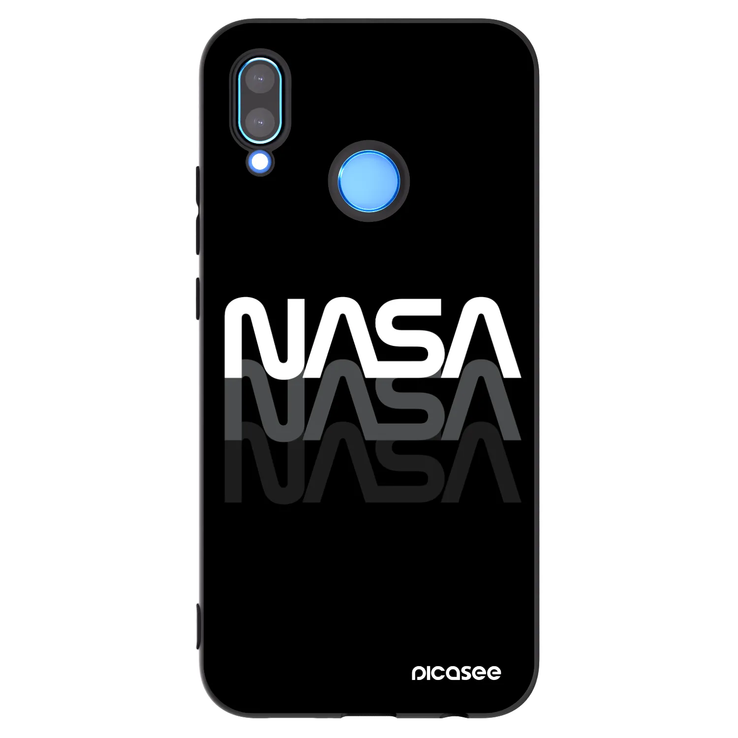 Picasee silikónový čierny obal pre Huawei P20 Lite - NASA Triple