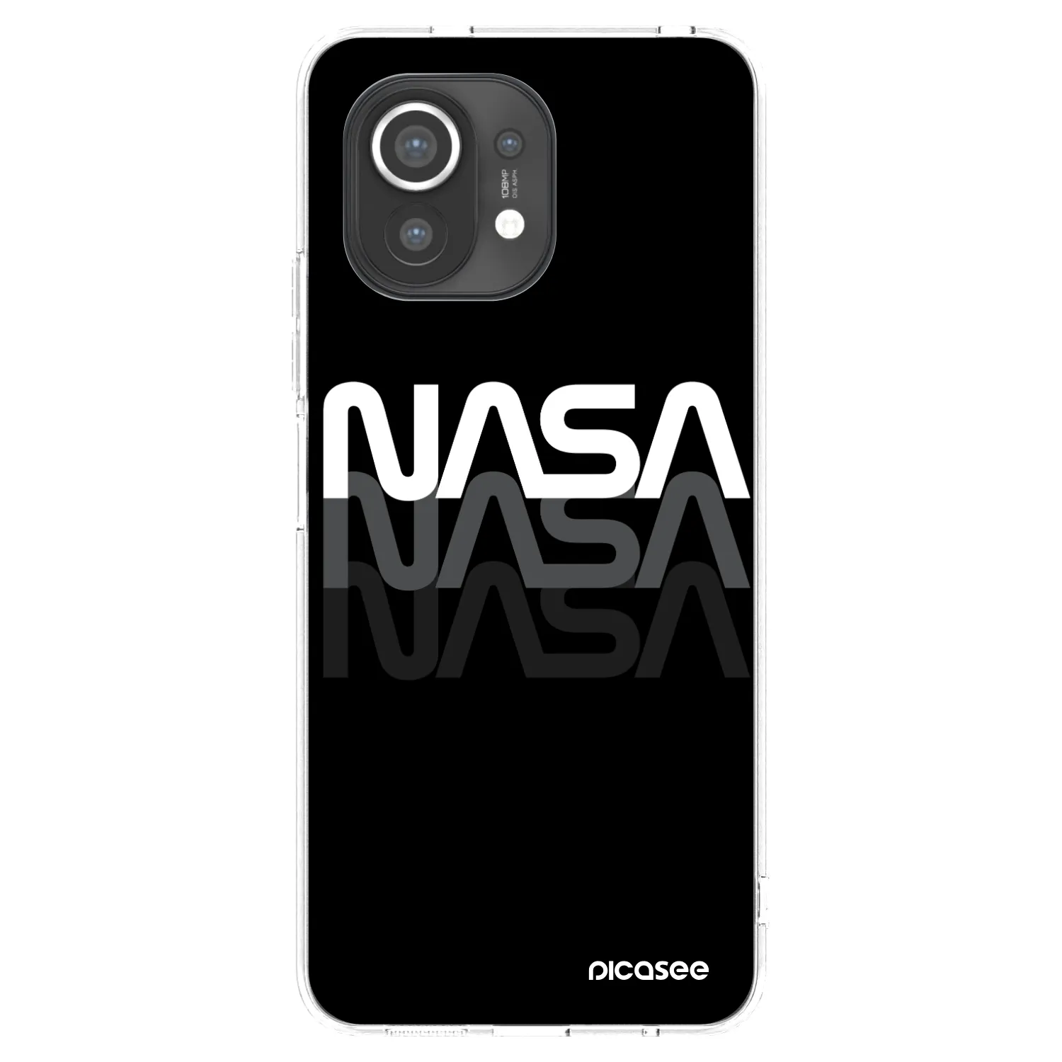 Picasee silikónový prehľadný obal pre Xiaomi Mi 11 - NASA Triple