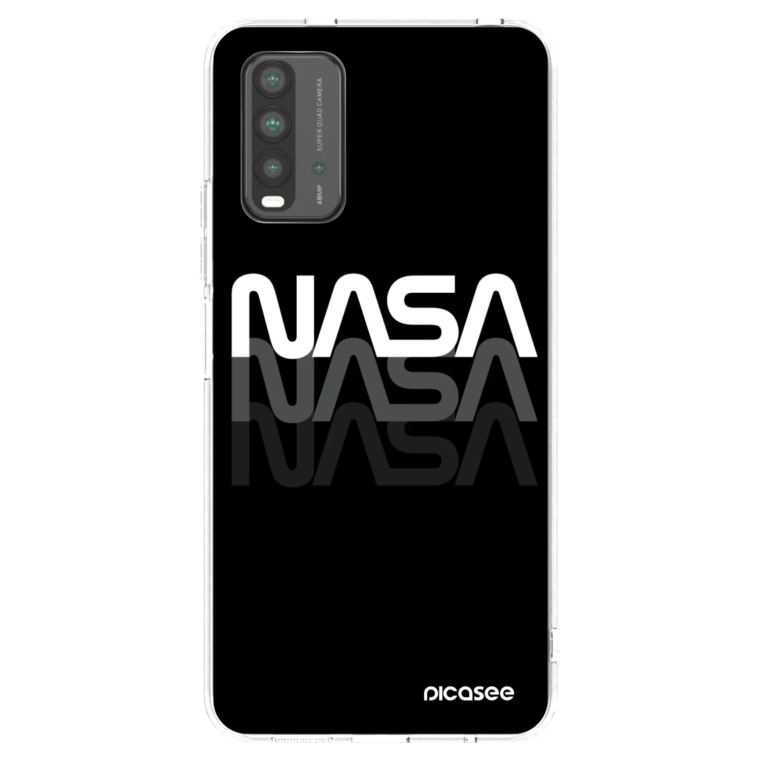 Silikónový prehľadný obal pre Xiaomi Redmi 9T - NASA Triple