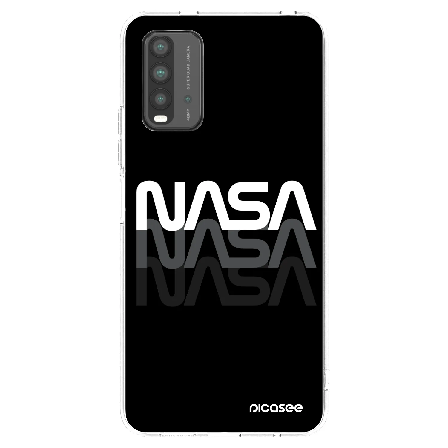 Picasee silikónový čierny obal pre Xiaomi Redmi 9T - NASA Triple