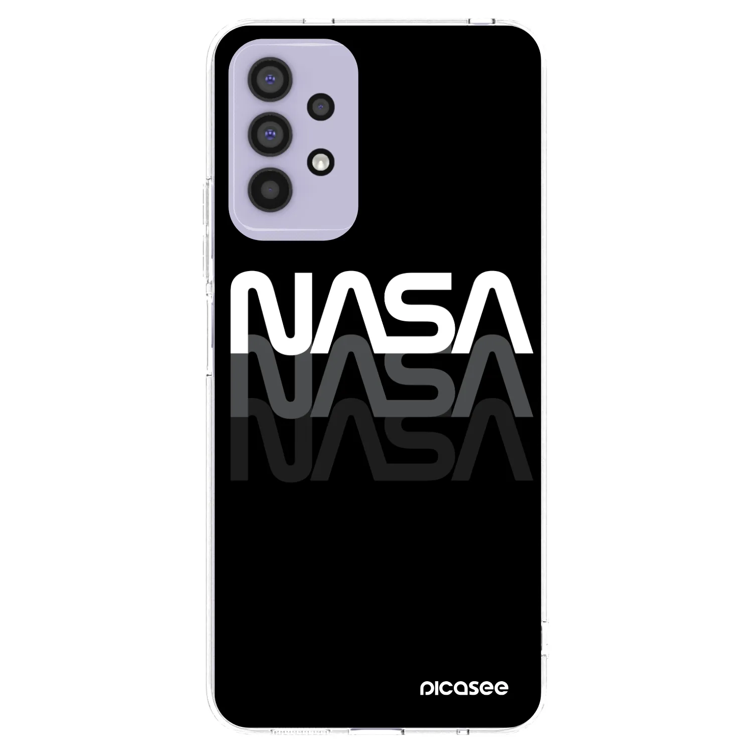 Picasee silikónový prehľadný obal pre Samsung Galaxy A32 4G SM-A325F - NASA Triple