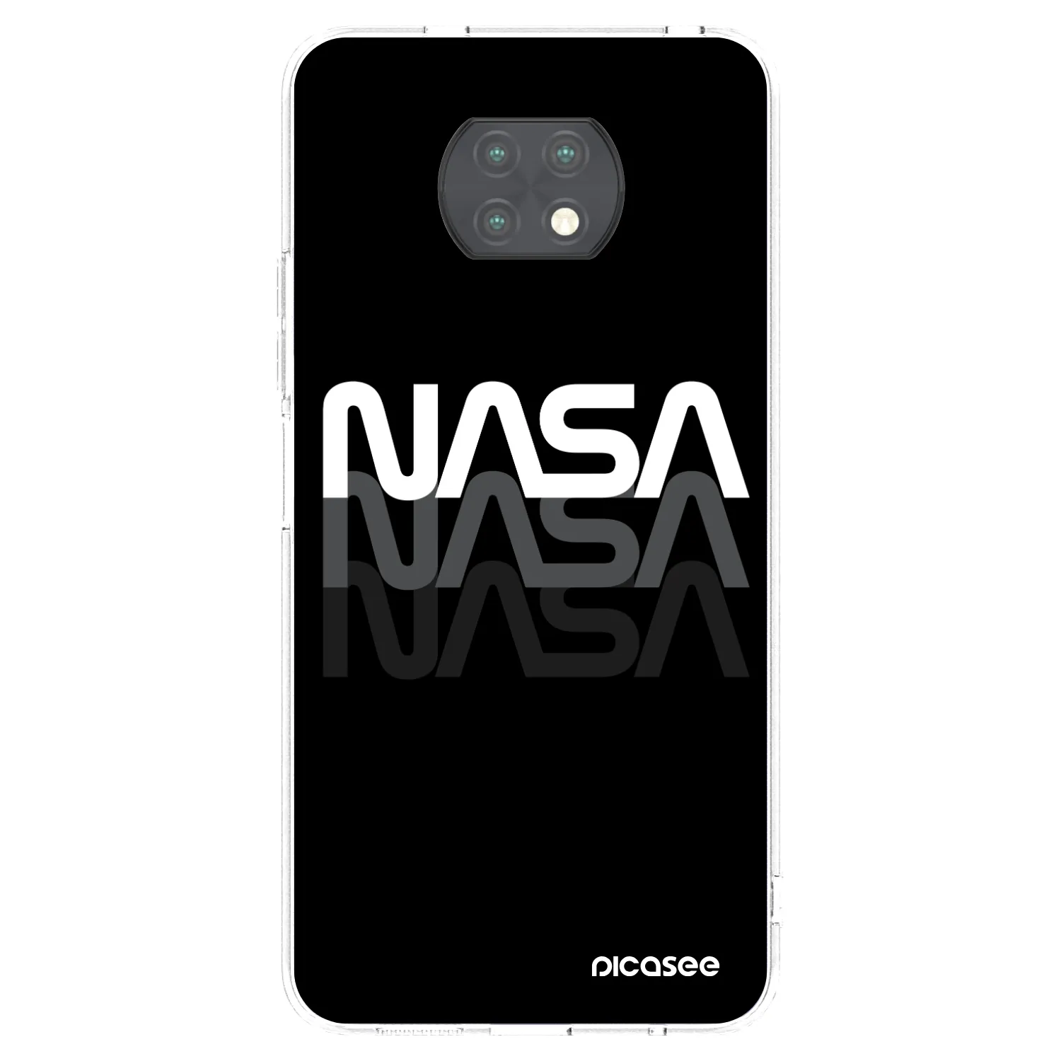Picasee silikónový prehľadný obal pre Xiaomi Redmi Note 9T - NASA Triple