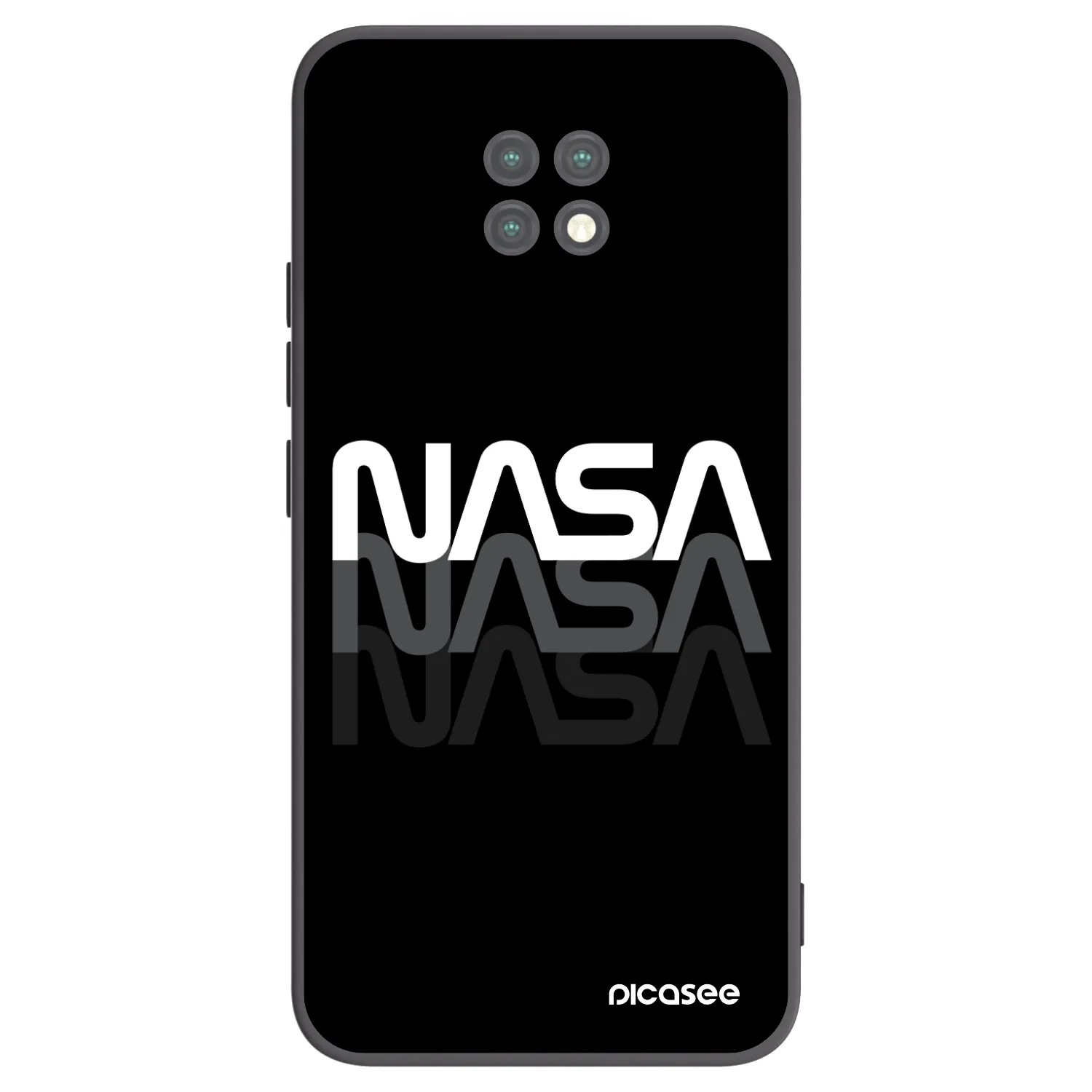 Picasee silikónový čierny obal pre Xiaomi Redmi Note 9T - NASA Triple