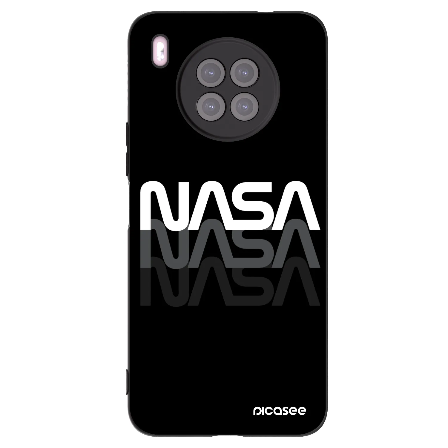 Picasee silikónový čierny obal pre Huawei Nova 8i - NASA Triple