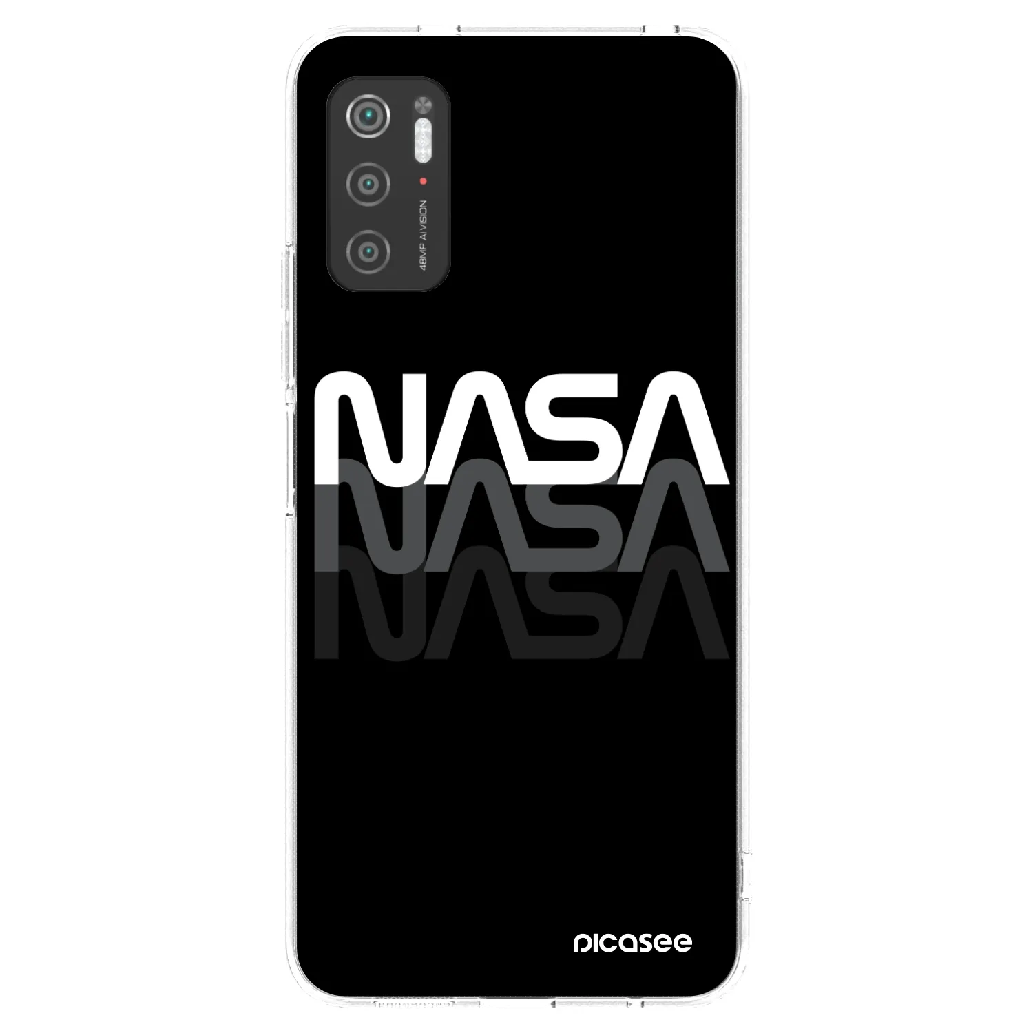 Picasee silikónový prehľadný obal pre Xiaomi Poco M3 Pro 5G - NASA Triple