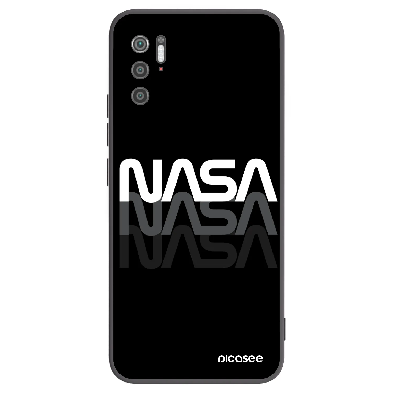 Picasee silikónový čierny obal pre Xiaomi Poco M3 Pro 5G - NASA Triple