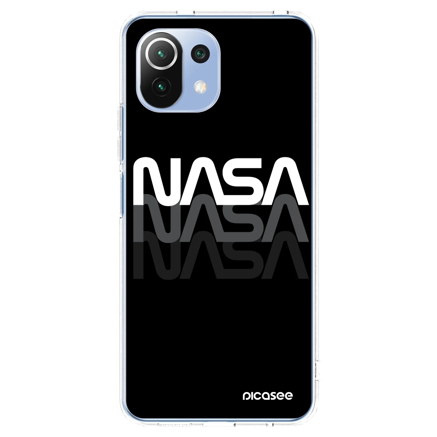 Picasee silikónový prehľadný obal pre Xiaomi 11 Lite 5G NE - NASA Triple