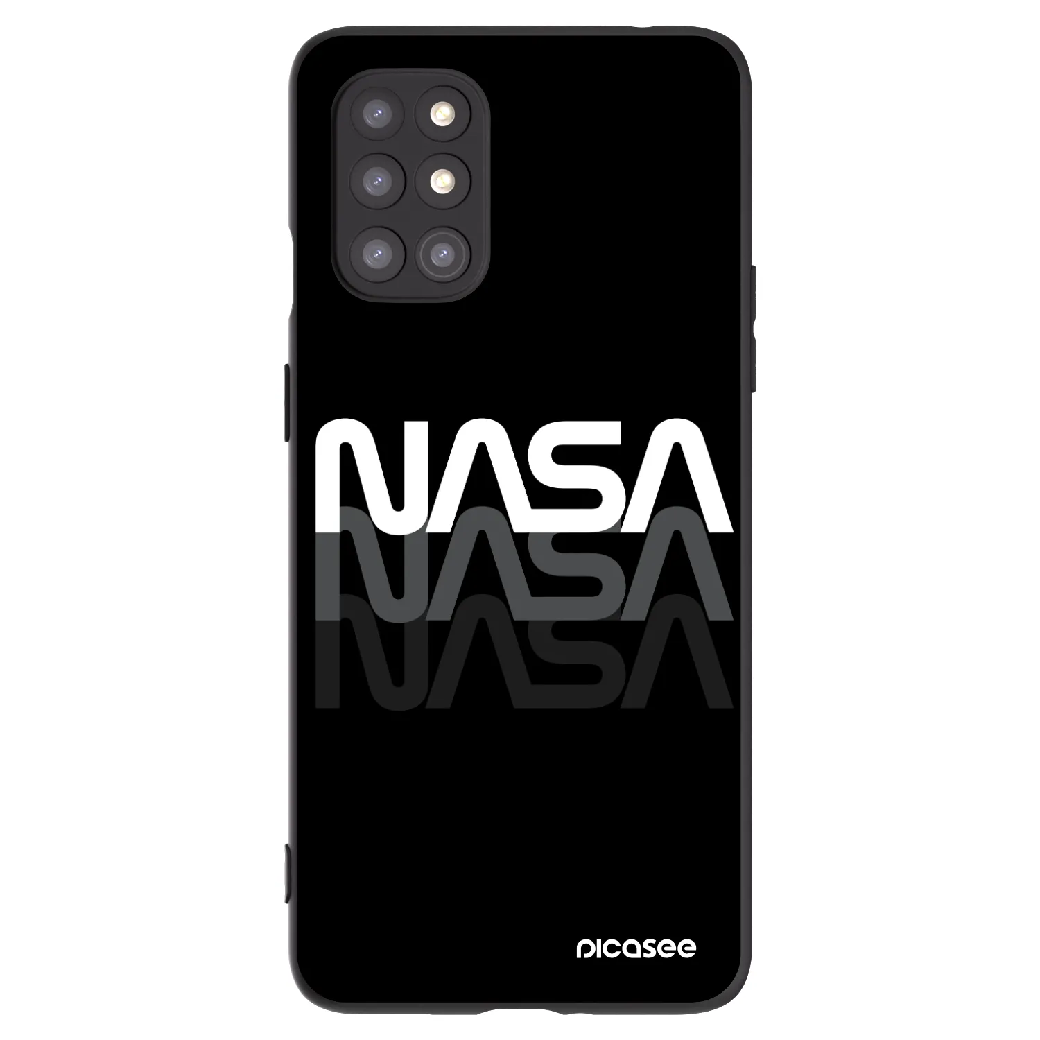Picasee silikónový čierny obal pre OnePlus 8T - NASA Triple