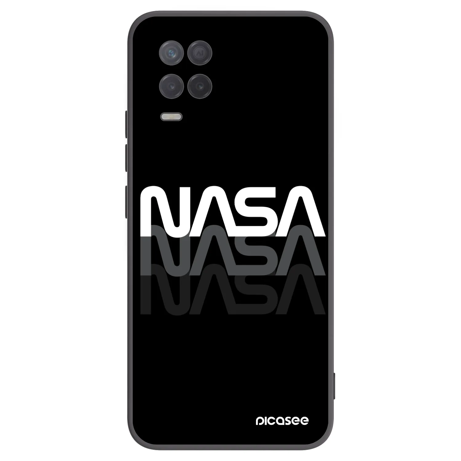 Picasee silikónový čierny obal pre Realme 8 5G - NASA Triple