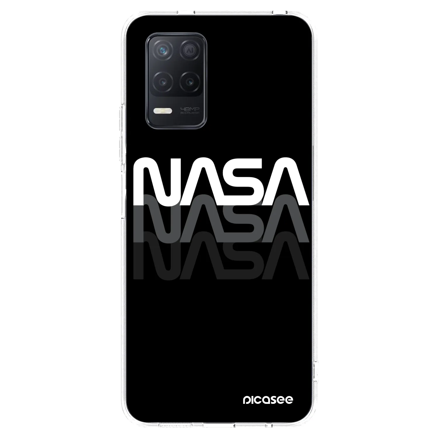 Picasee silikónový prehľadný obal pre Realme 8 5G - NASA Triple