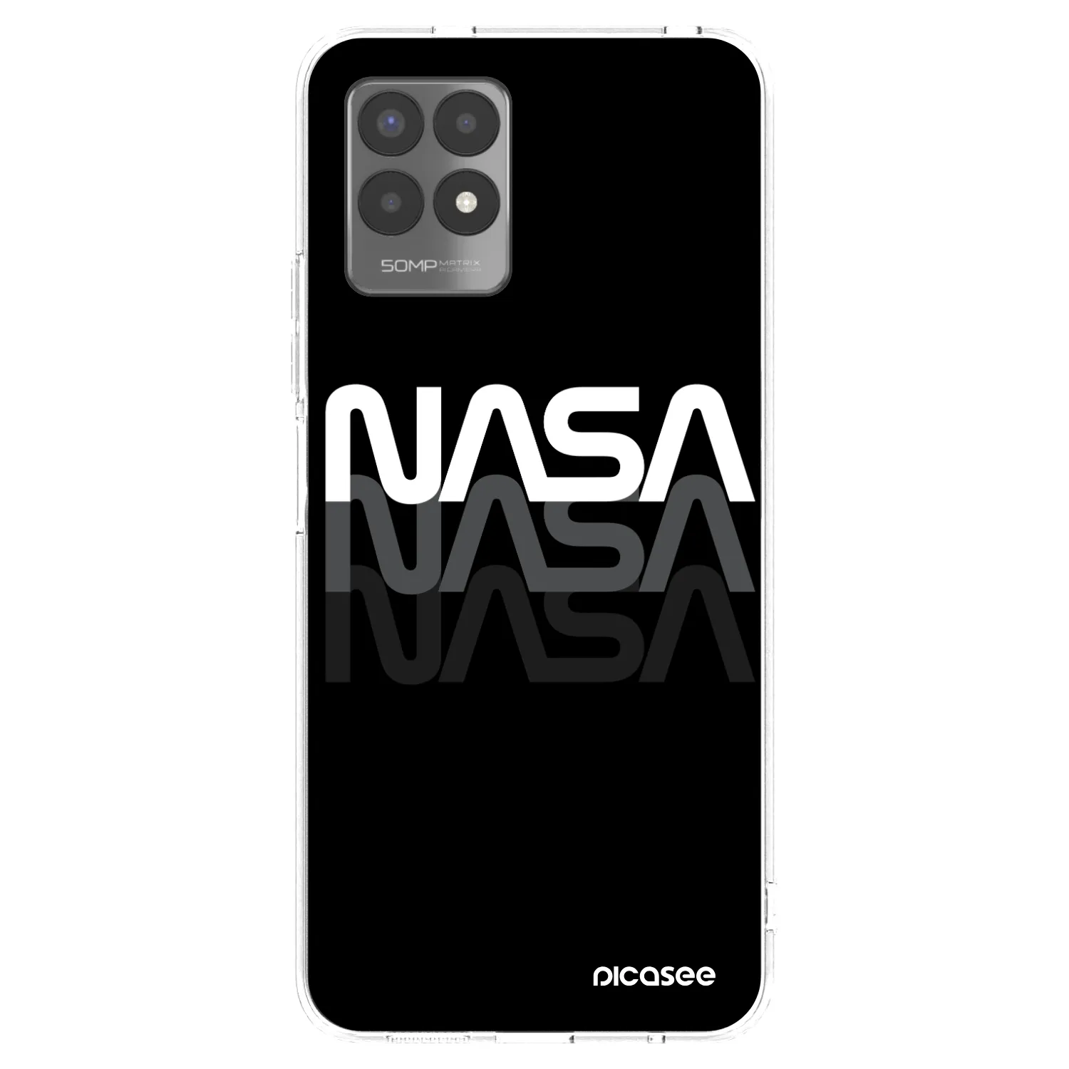 Silikónový prehľadný obal pre Realme 8i - NASA Triple