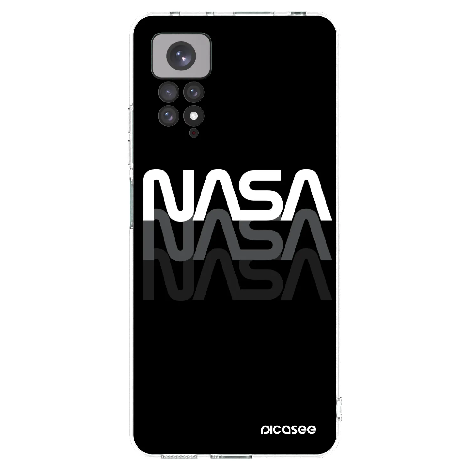 Picasee silikónový prehľadný obal pre Xiaomi Redmi Note 11 - NASA Triple