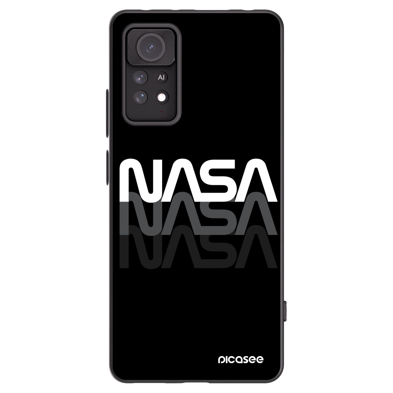 Picasee silikónový čierny obal pre Xiaomi Redmi Note 11 Pro - NASA Triple