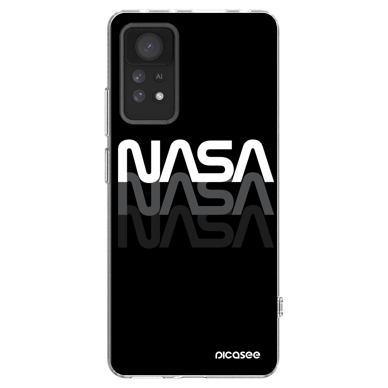 Picasee silikónový prehľadný obal pre Xiaomi Redmi Note 11 Pro - NASA Triple