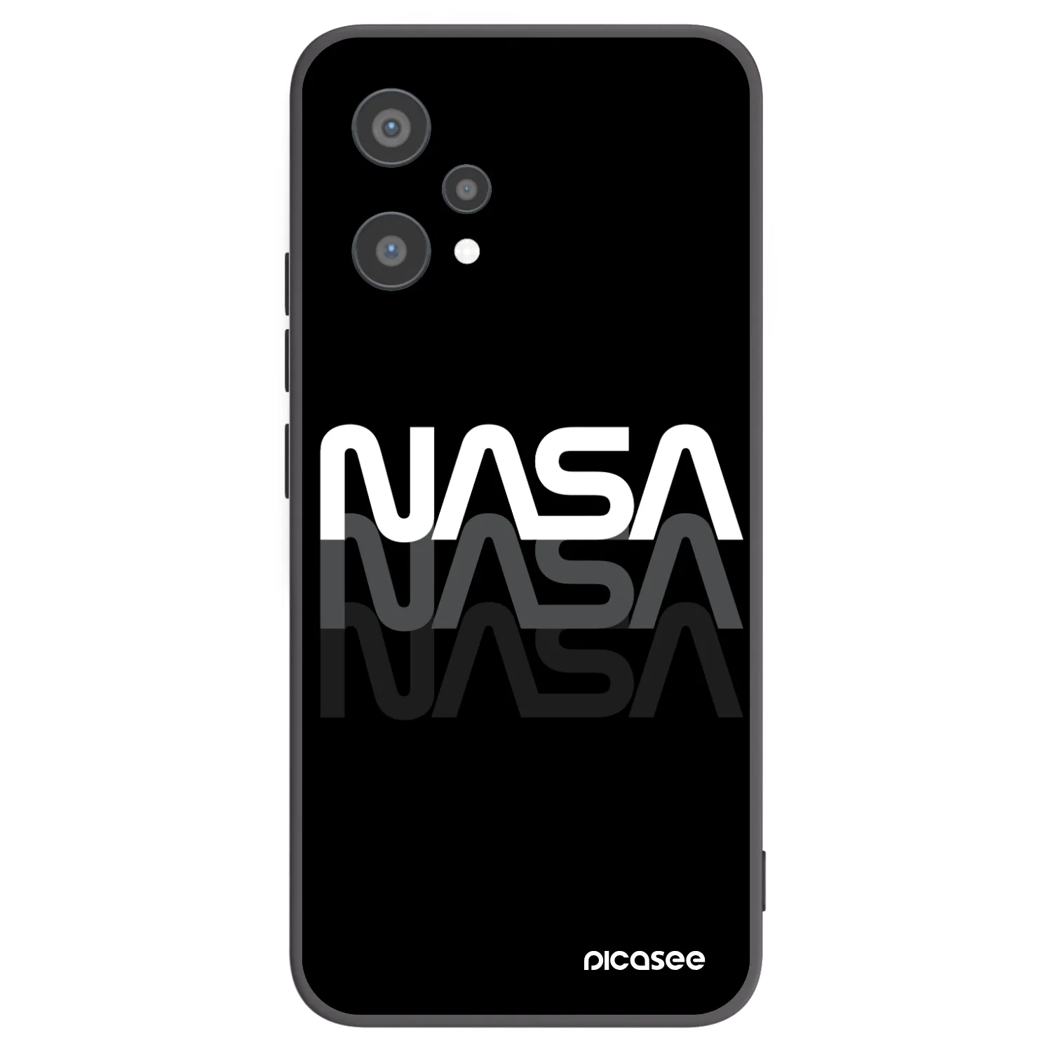 Picasee silikónový čierny obal pre Realme 9 Pro 5G - NASA Triple