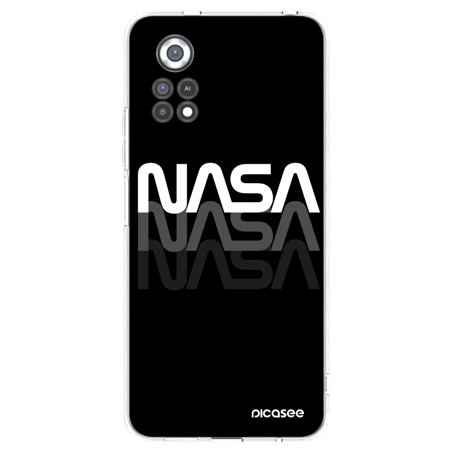 Picasee silikónový prehľadný obal pre Xiaomi Poco X4 Pro 5G - NASA Triple