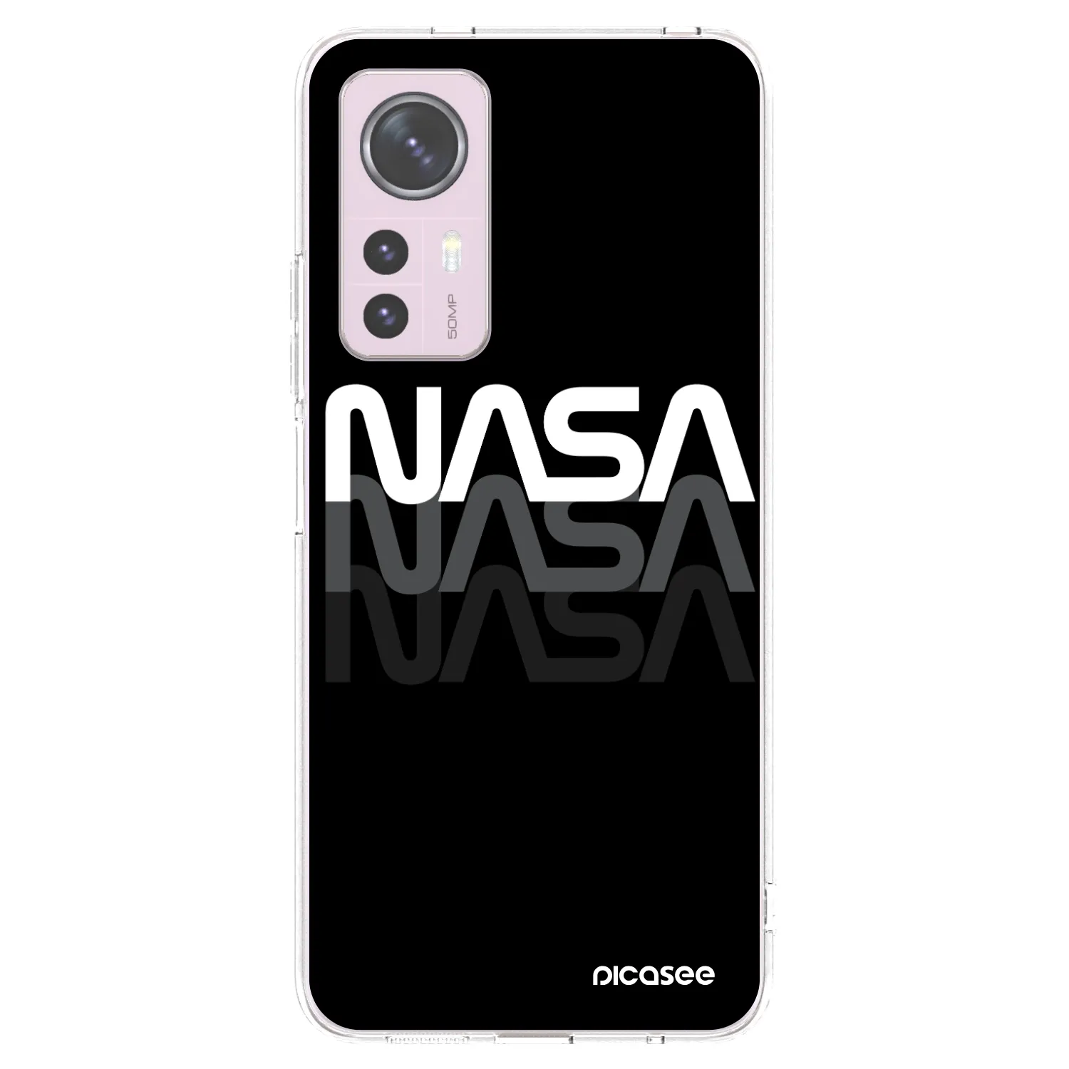 Picasee silikónový prehľadný obal pre Xiaomi 12 - NASA Triple