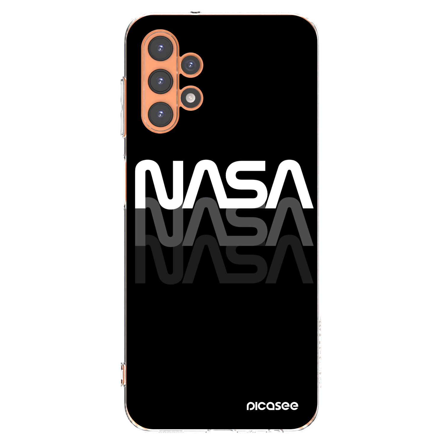 Picasee silikónový prehľadný obal pre Samsung Galaxy A13 4G A135 - NASA Triple