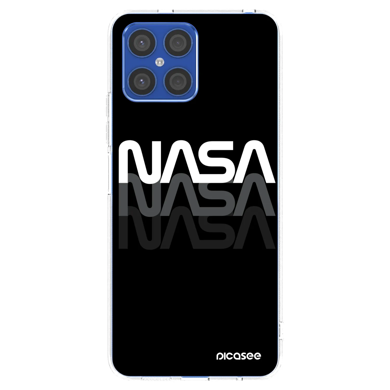 Picasee silikónový prehľadný obal pre Honor X8 4G - NASA Triple