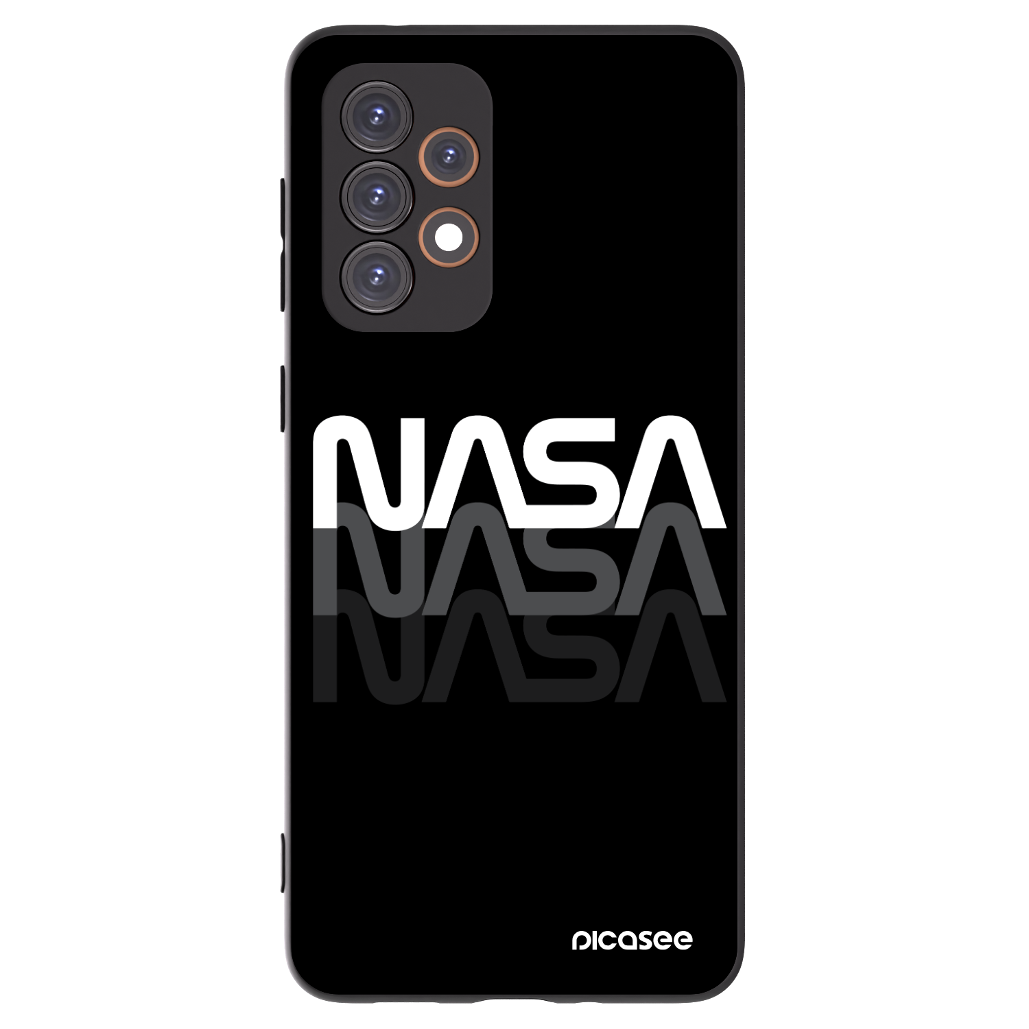 Picasee silikónový čierny obal pre Samsung Galaxy A33 5G A336 - NASA Triple