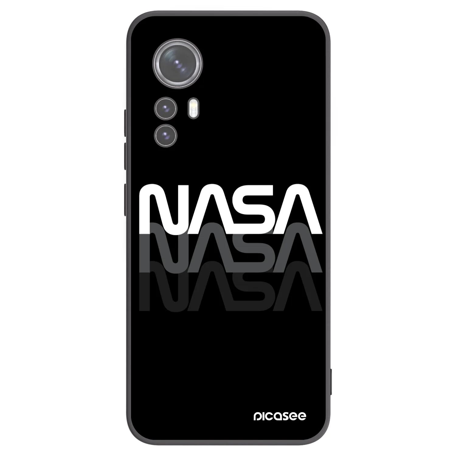 Picasee silikónový čierny obal pre Xiaomi 12X - NASA Triple
