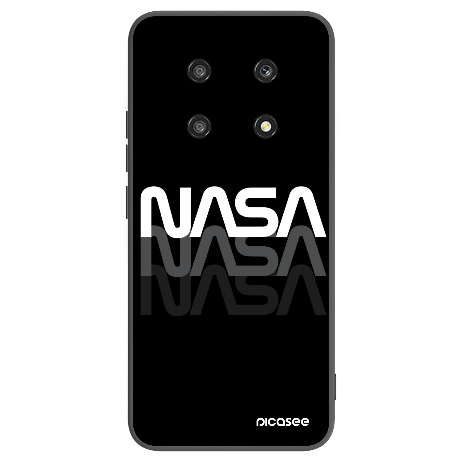 Picasee silikónový čierny obal pre Honor Magic4 Lite 5G - NASA Triple