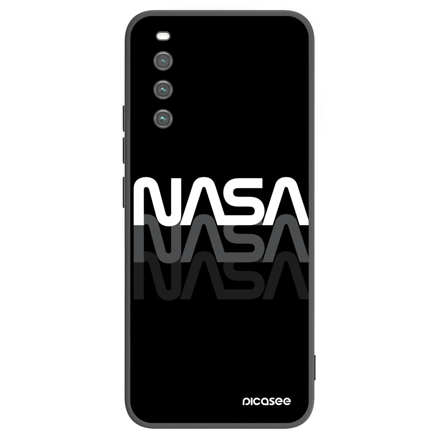 Picasee silikónový čierny obal pre Sony Xperia 10 IV 5G - NASA Triple