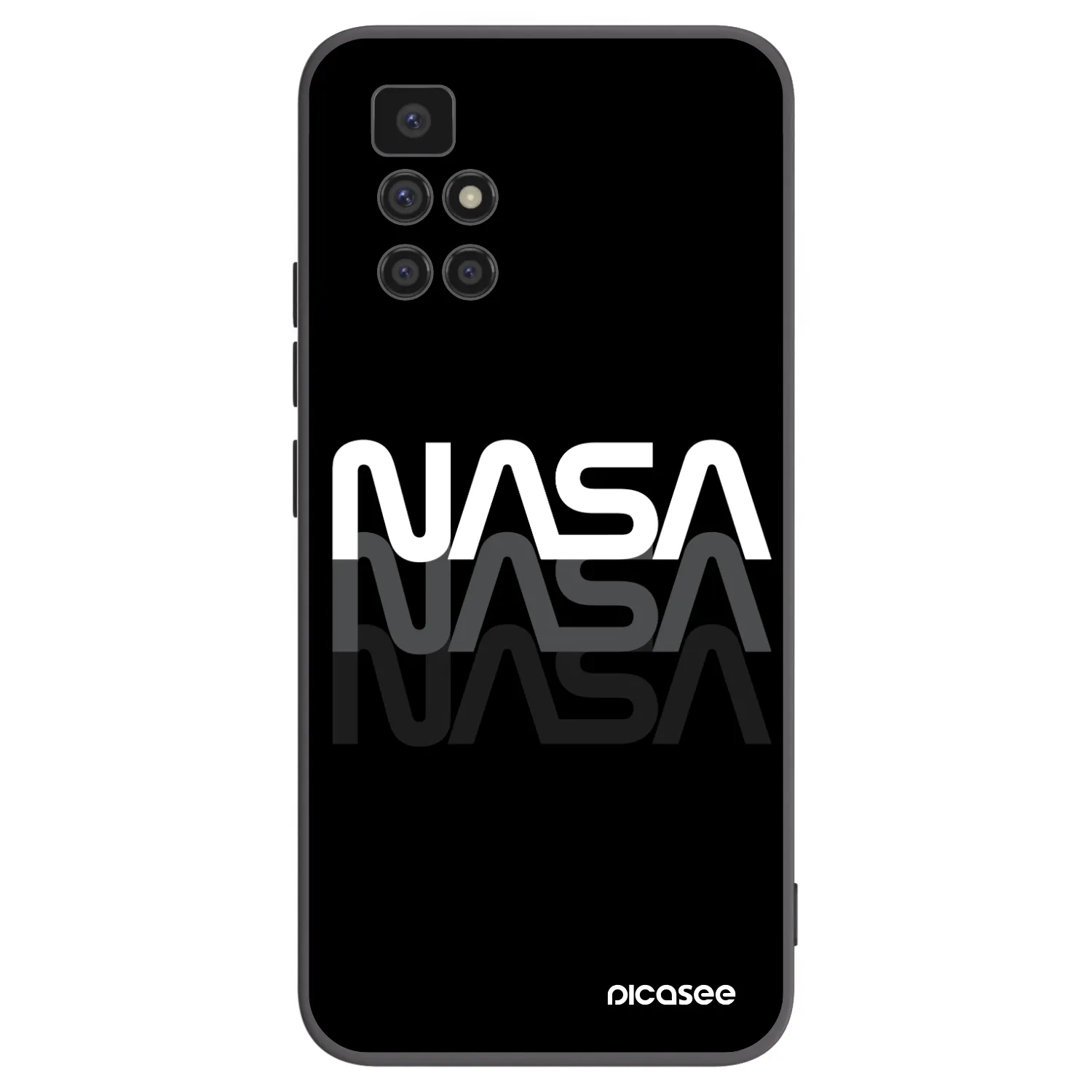 Silikónový čierny obal pre Xiaomi Redmi 10 (2022) - NASA Triple