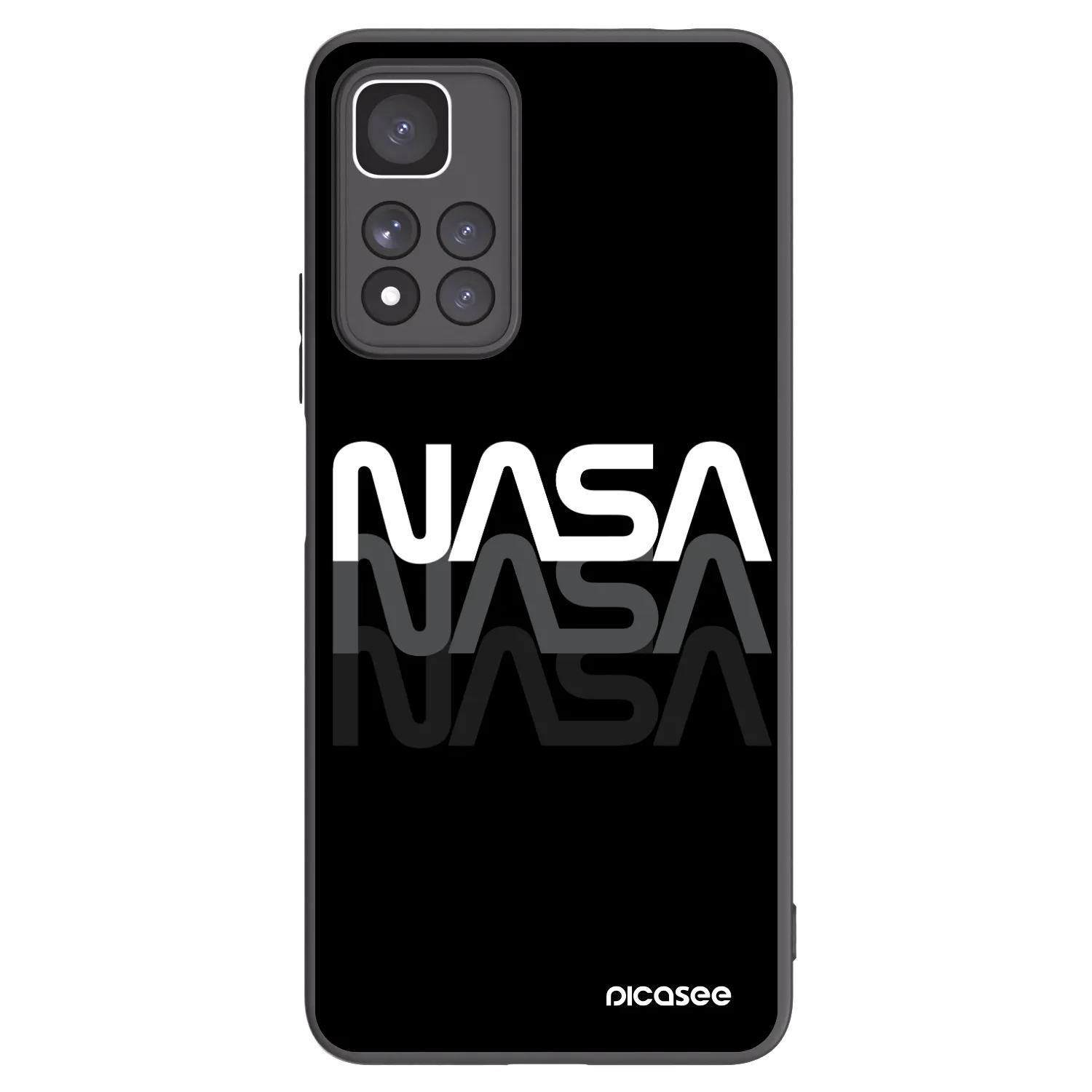 Picasee silikónový čierny obal pre Xiaomi Redmi Note 11 Pro+ 5G - NASA Triple