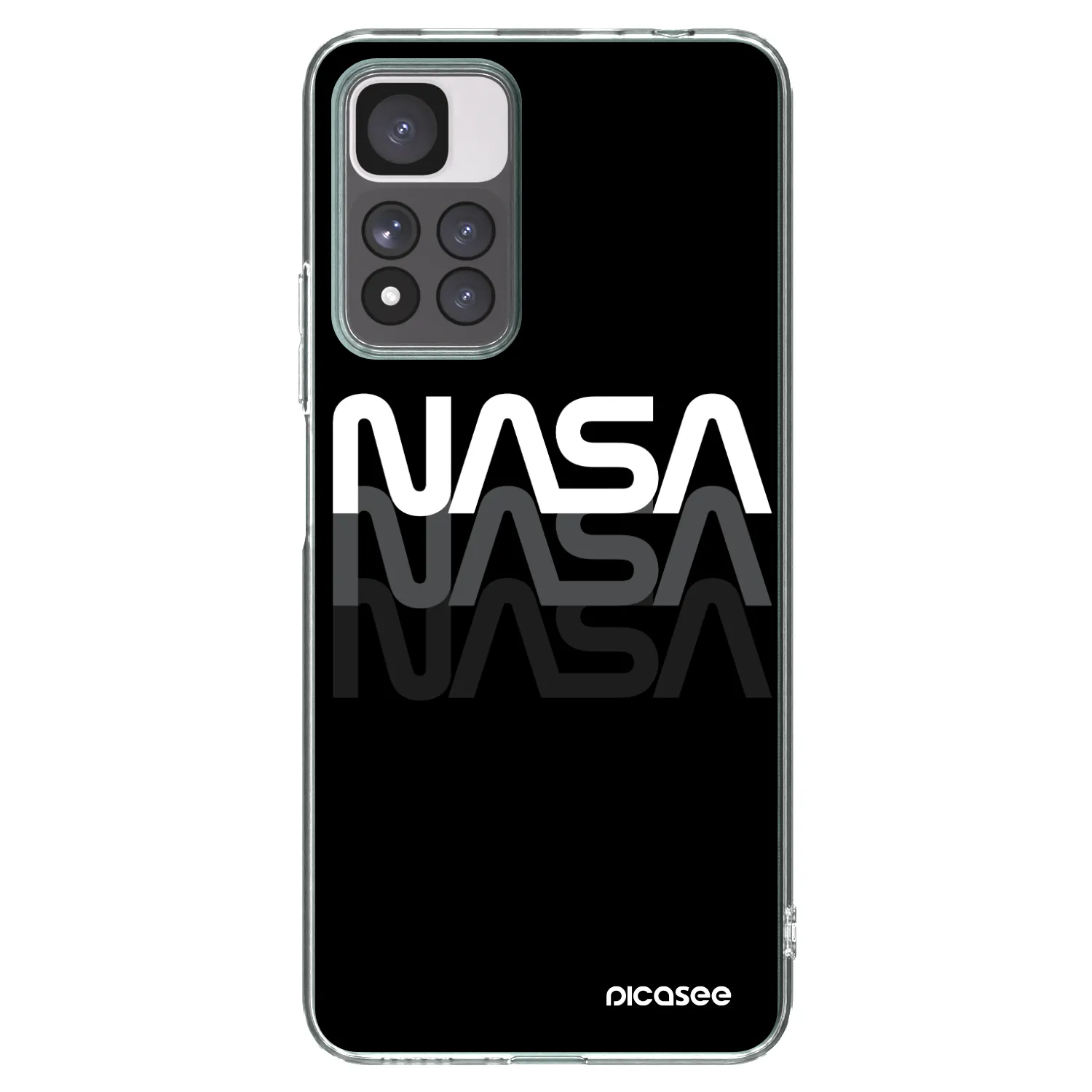 Picasee silikónový prehľadný obal pre Xiaomi Redmi Note 11 Pro+ 5G - NASA Triple