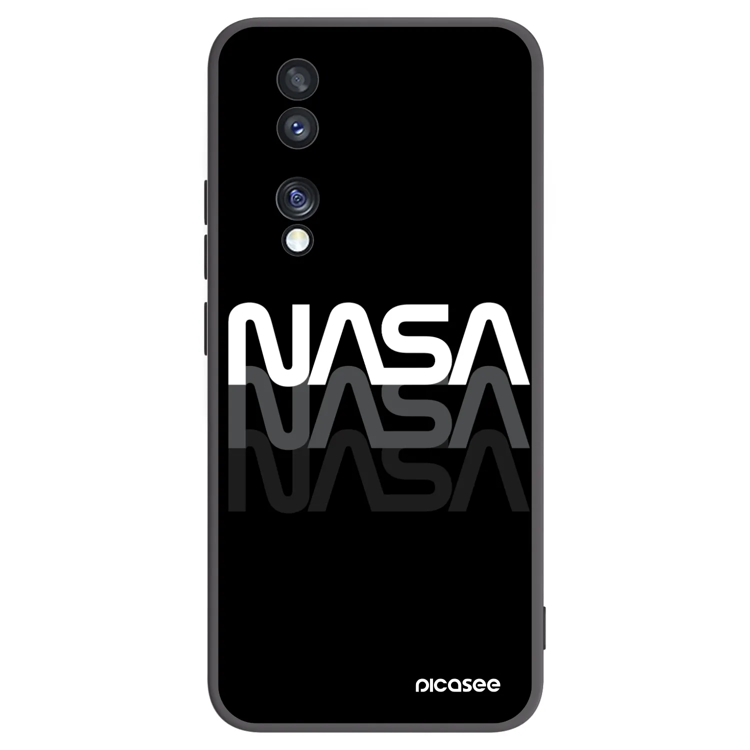 Picasee silikónový čierny obal pre Honor 70 - NASA Triple