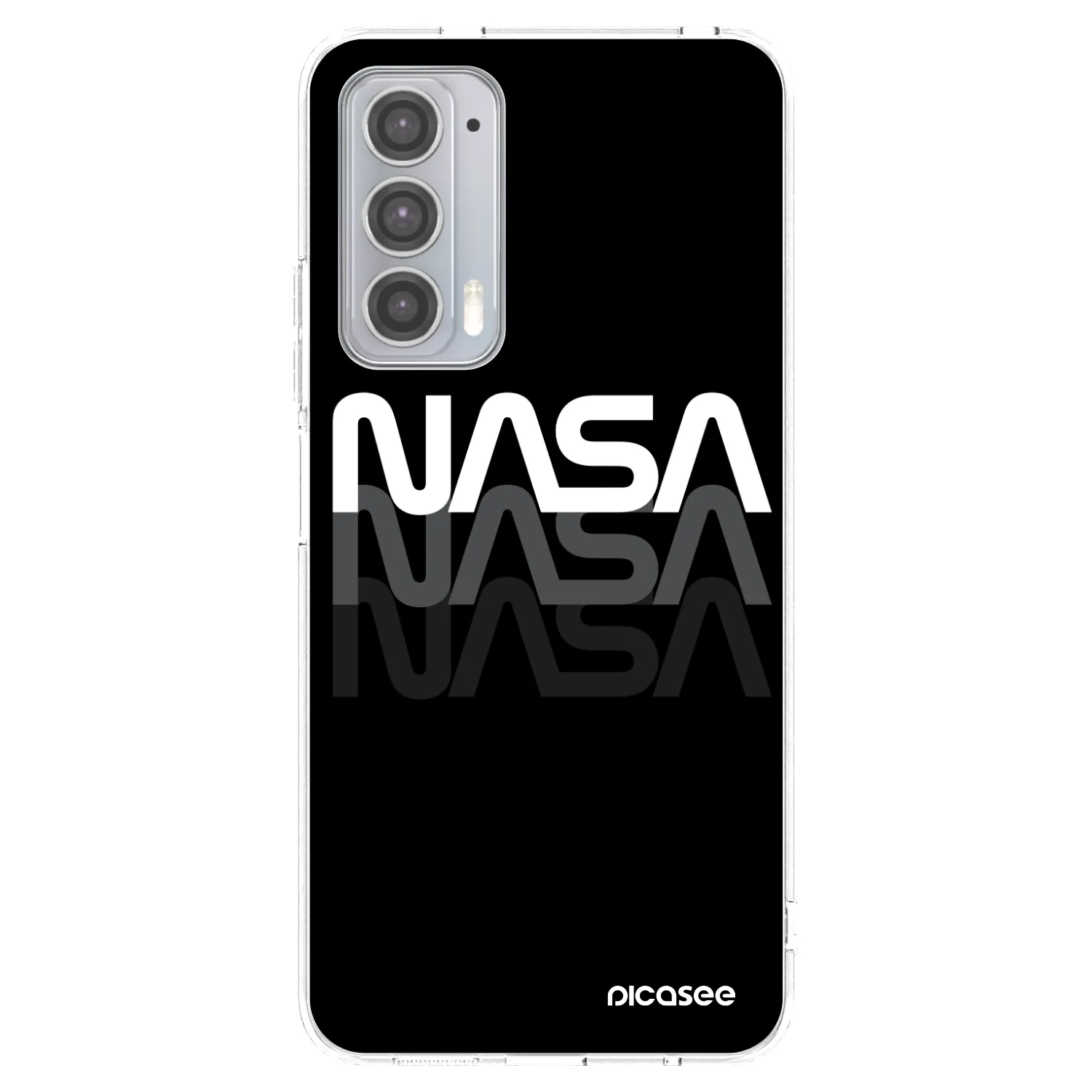Picasee silikónový prehľadný obal pre Motorola Edge 20 - NASA Triple