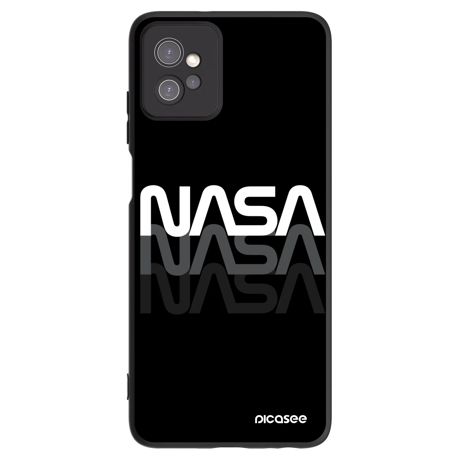 Picasee silikónový čierny obal pre Motorola Moto G32 - NASA Triple