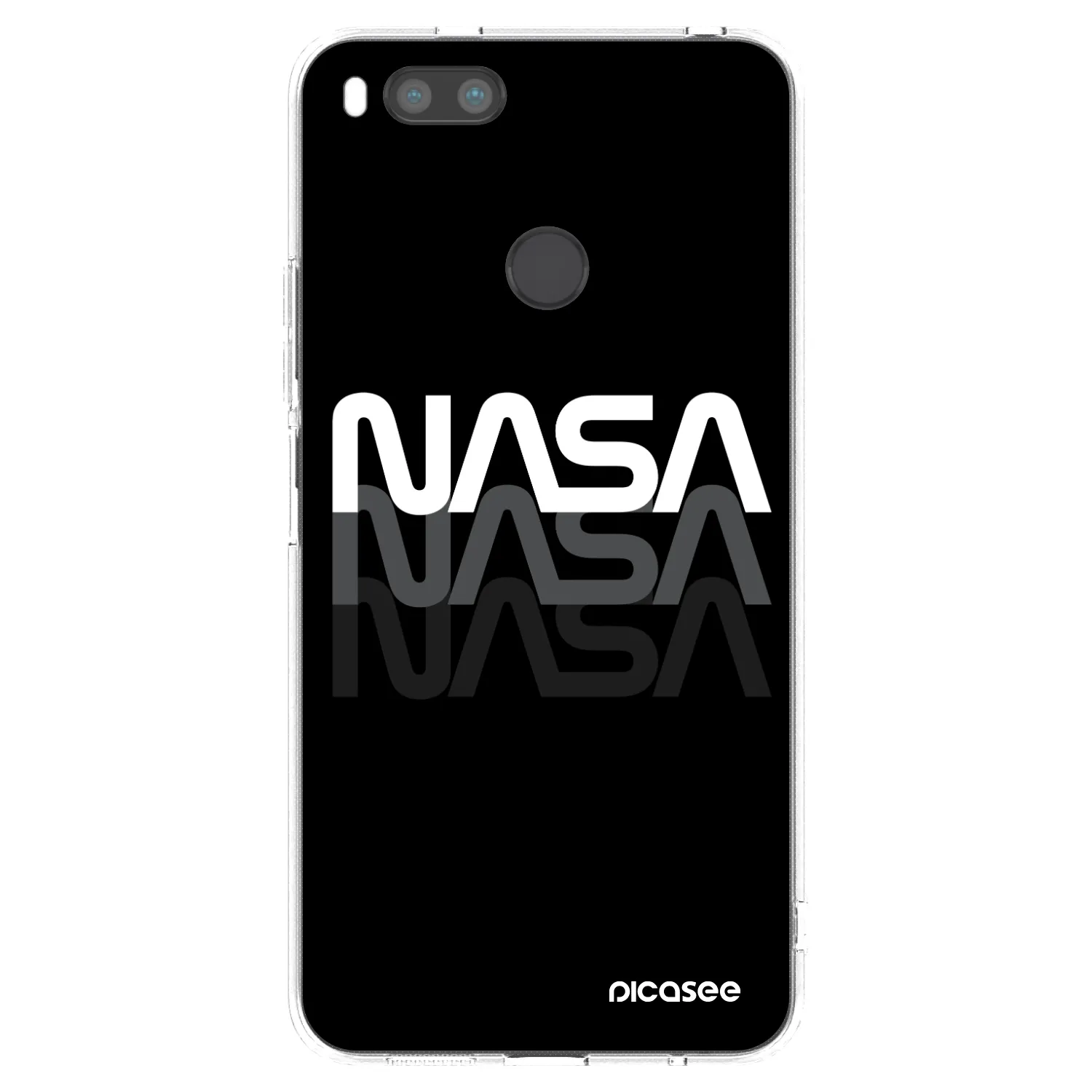 Picasee silikónový prehľadný obal pre Xiaomi Redmi A1 - NASA Triple