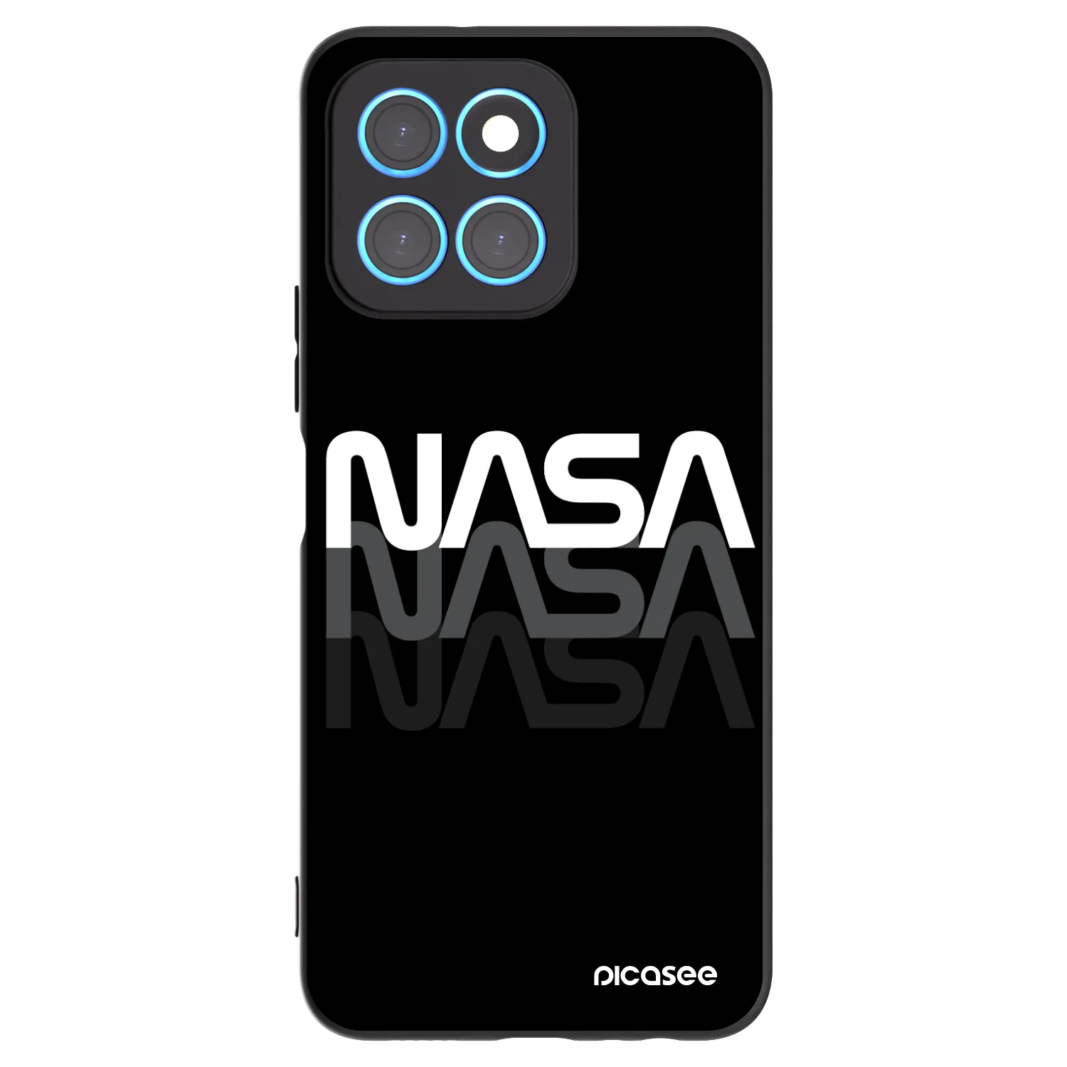 Picasee silikónový čierny obal pre Honor X8 5G - NASA Triple