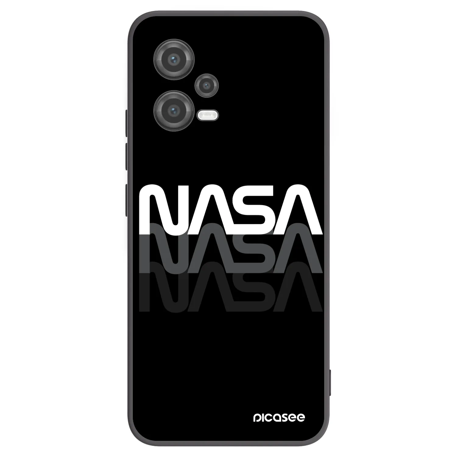 Picasee silikónový čierny obal pre Xiaomi Poco X5 - NASA Triple
